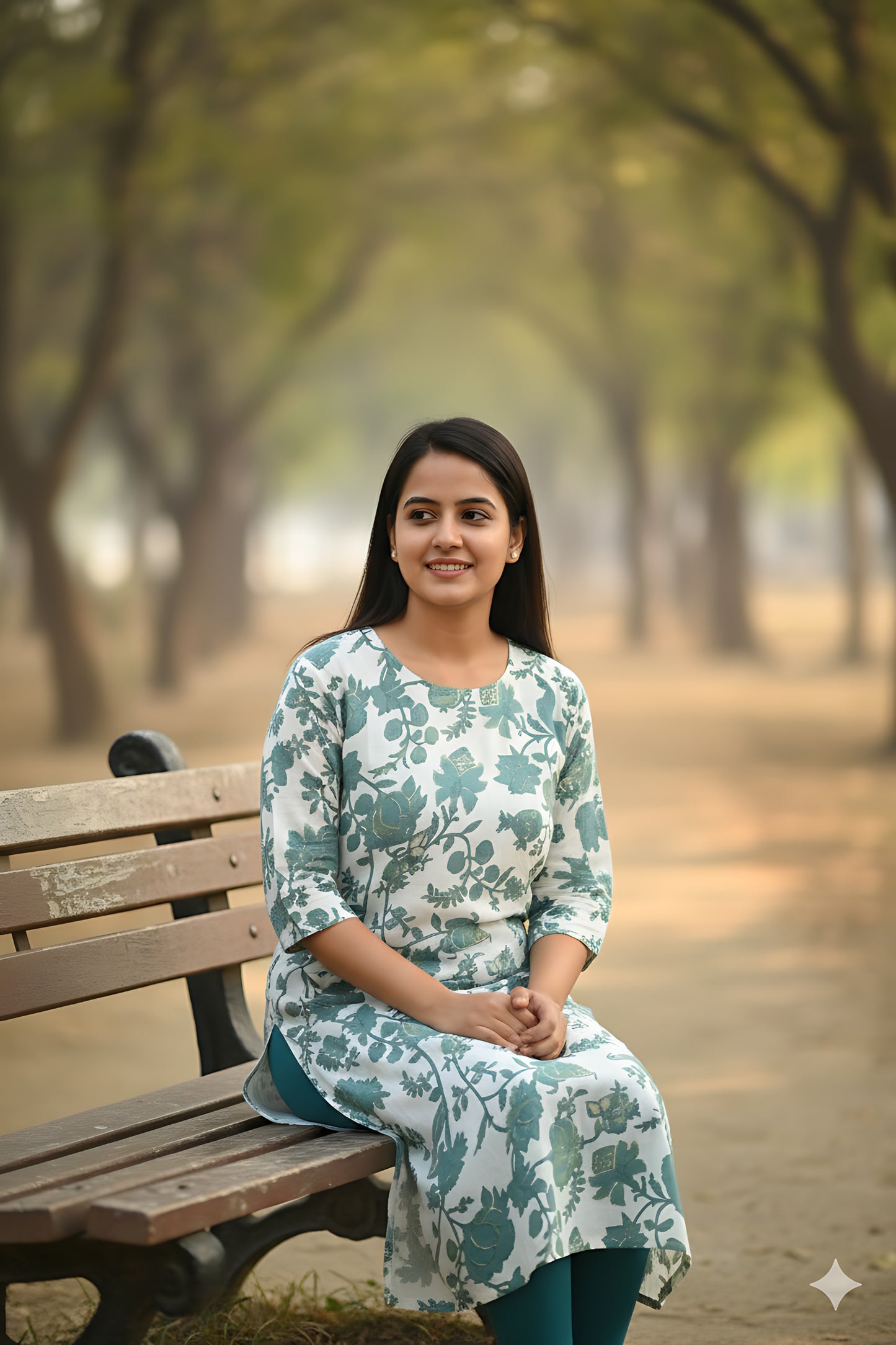 Green Vatican Kurta Top