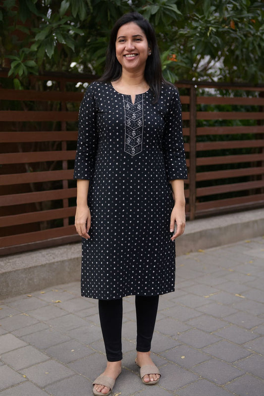 Black Kurta Top