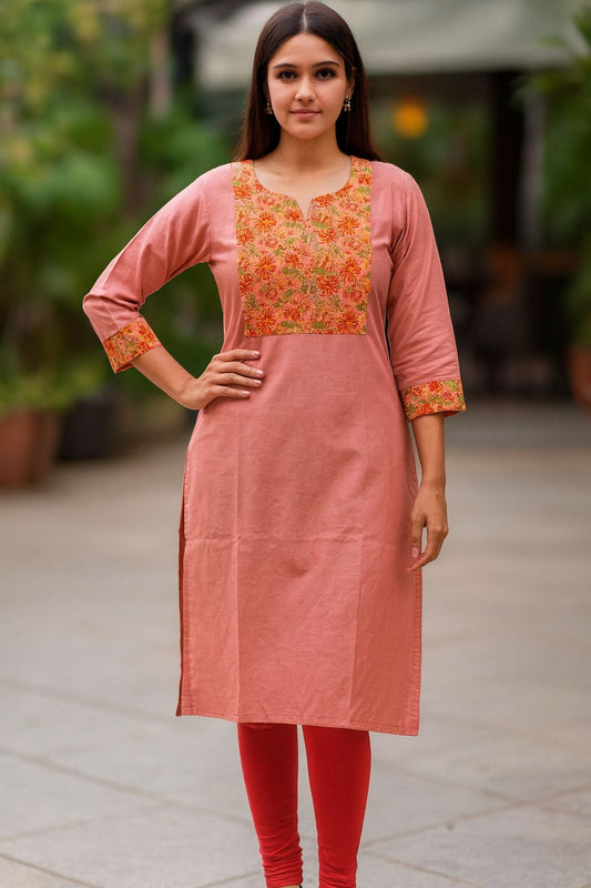 Peach Kurta Top