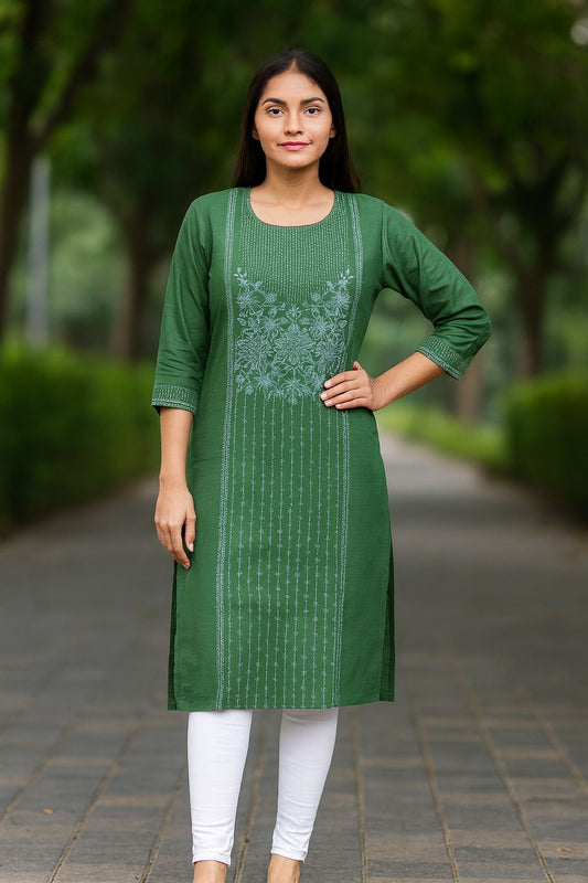 Green Kurta Top