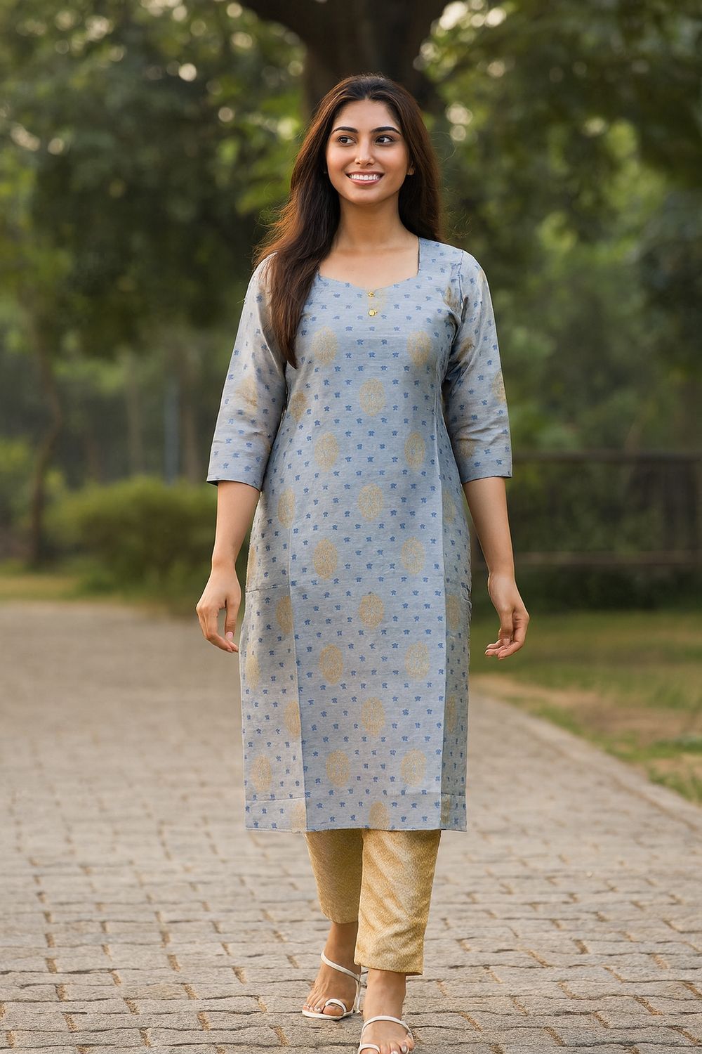 Printed Kurta Top