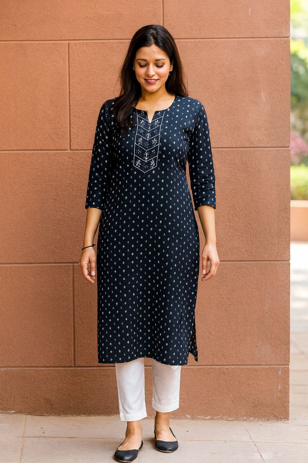 Black Kurta Top