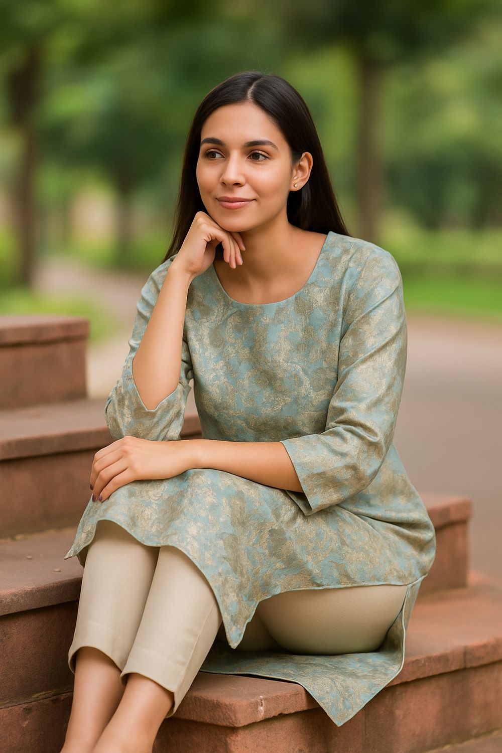 Light Green Kurta Top