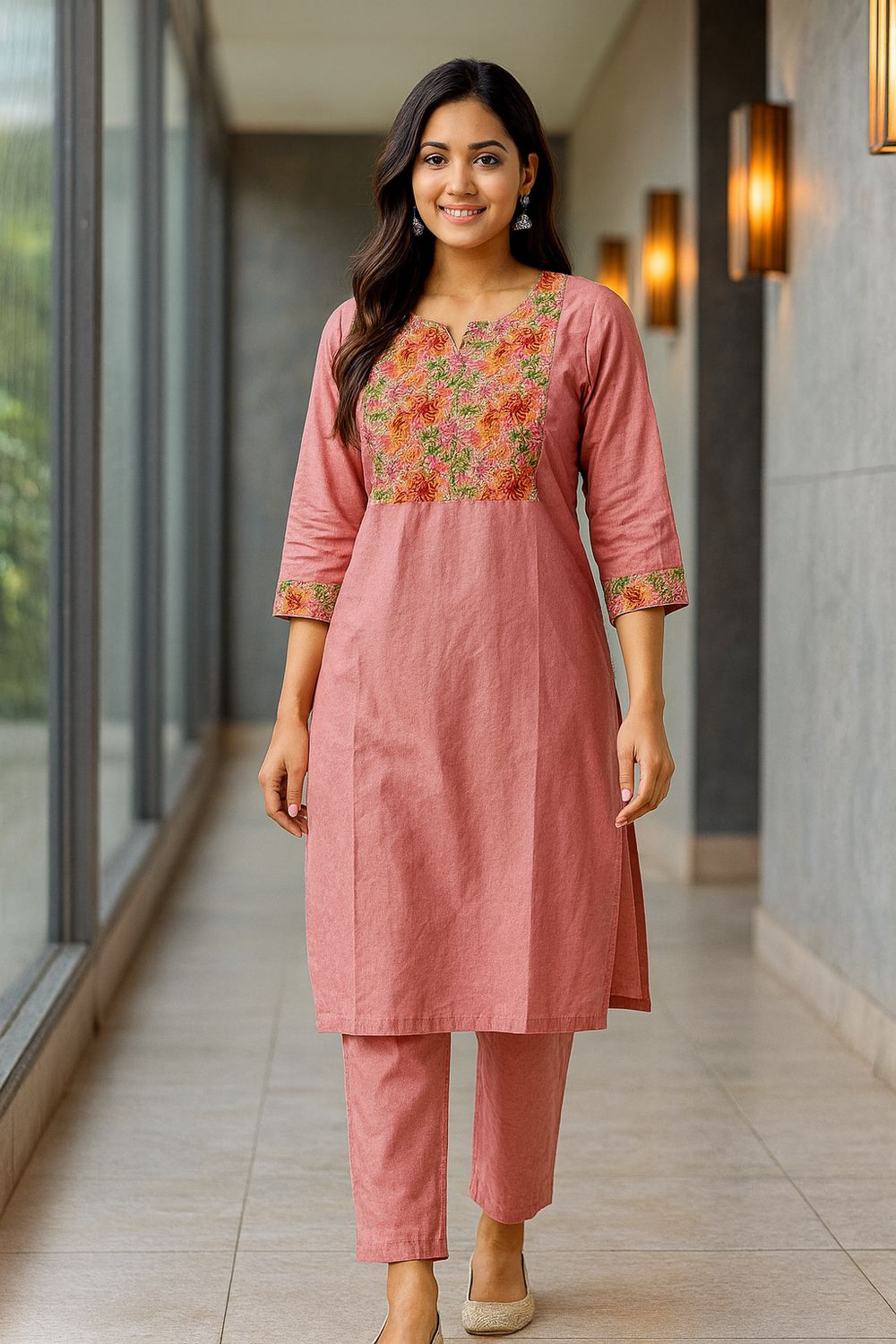 Peach Kurta Top