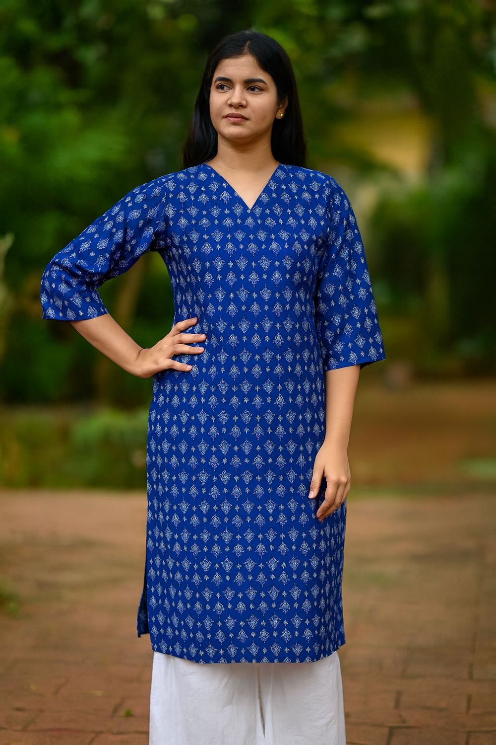 Bright Blue Kurta Top