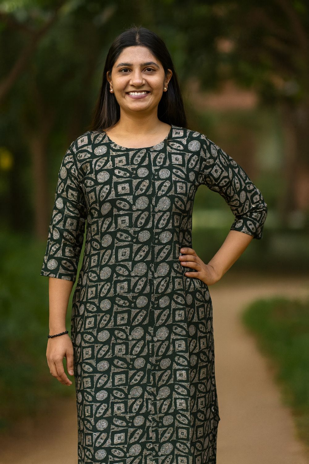 Green Kurta Top