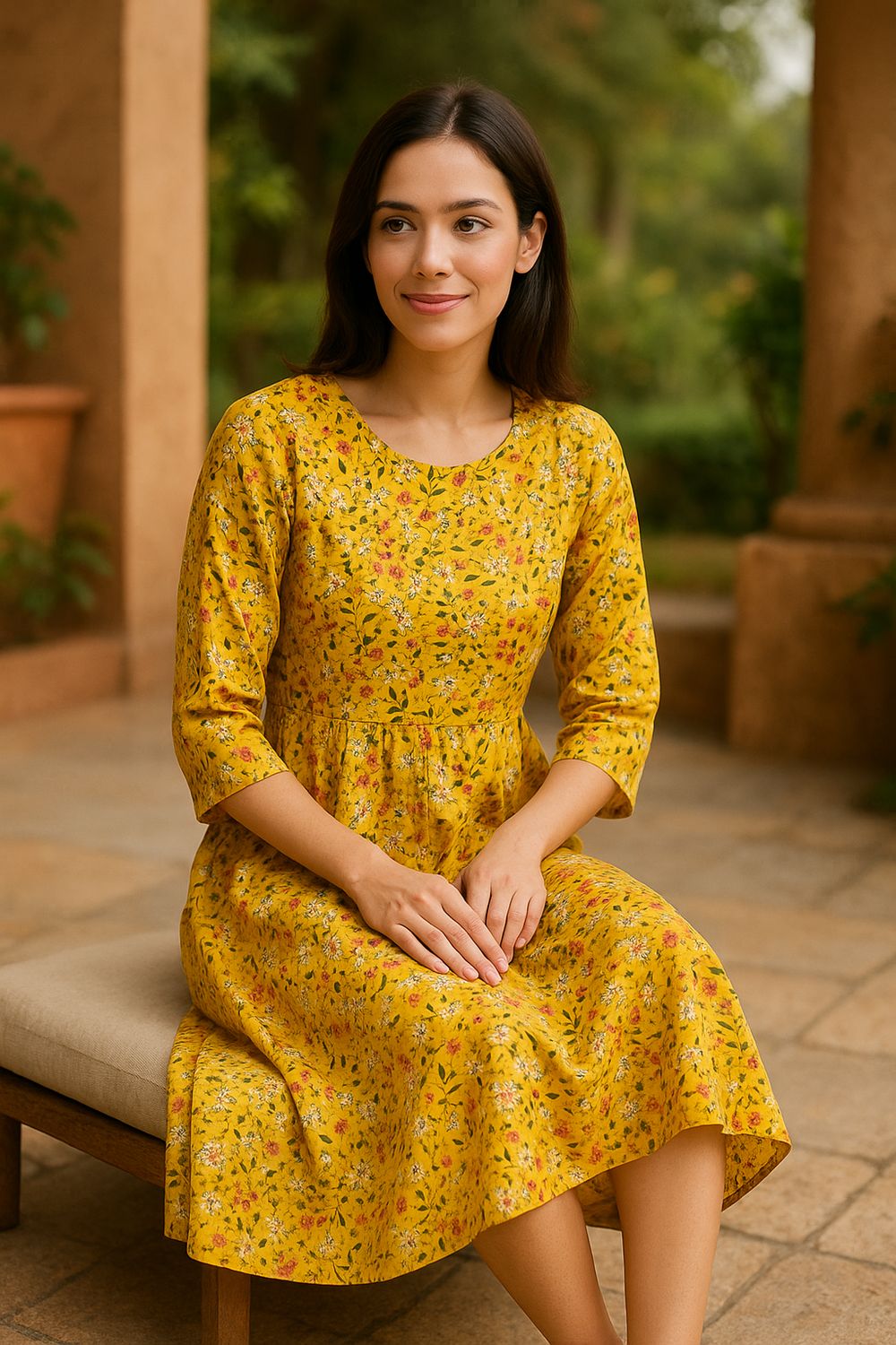 Yellow Kurta Top