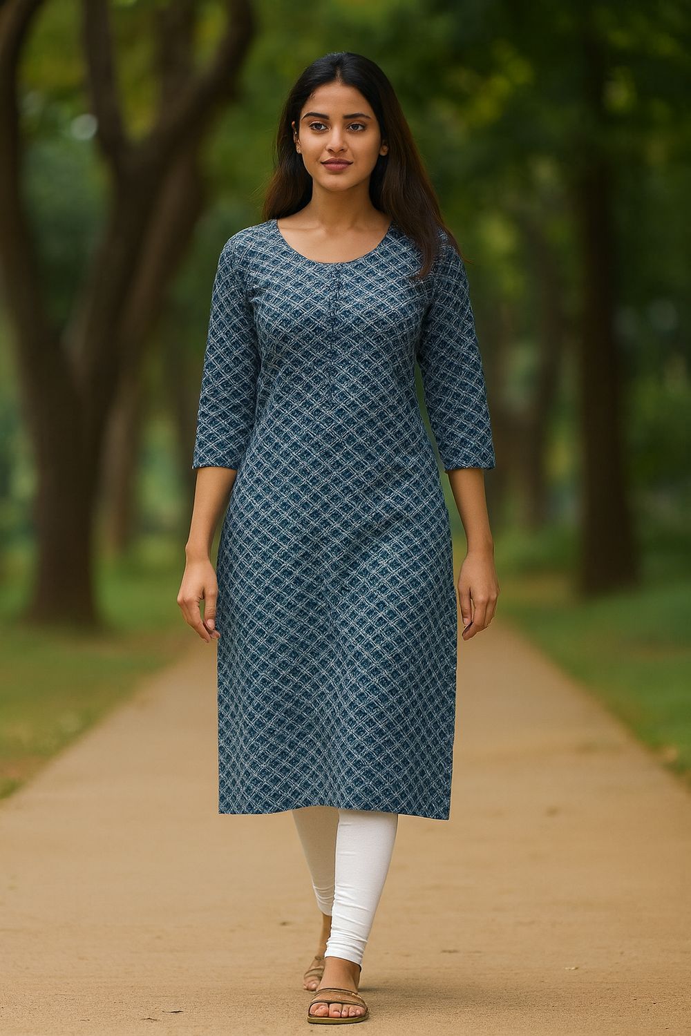 Blue Kurta Top