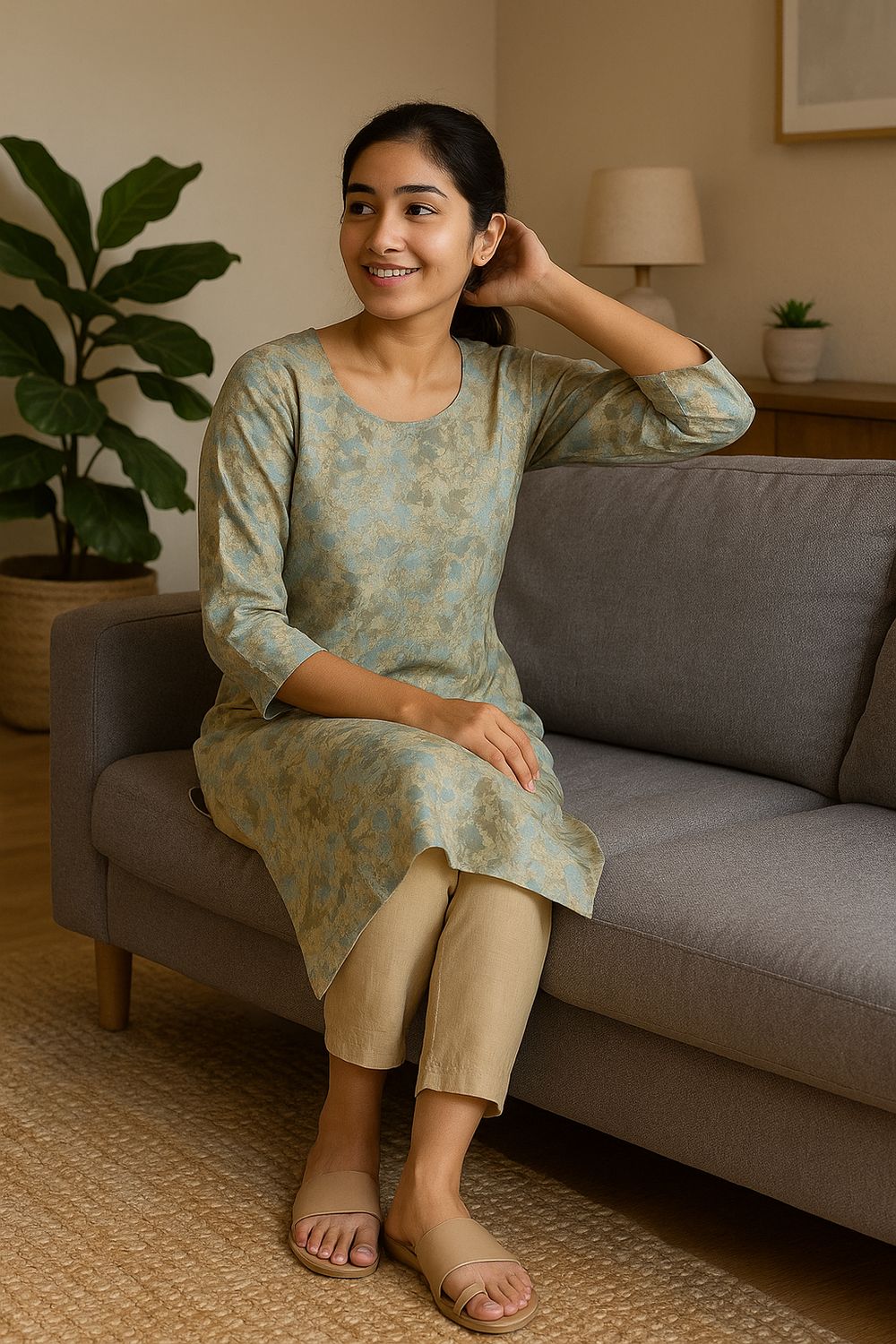 Light Green Kurta Top