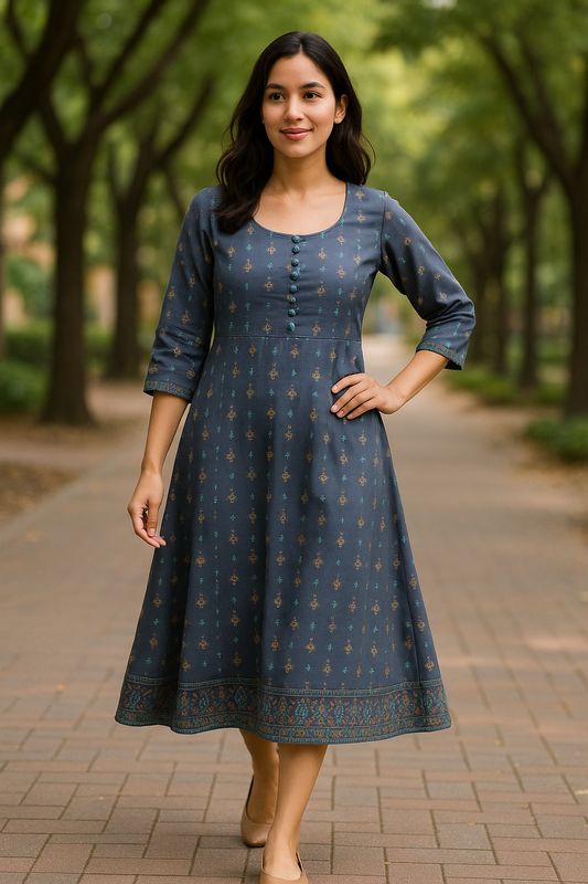Grey Kurta Top