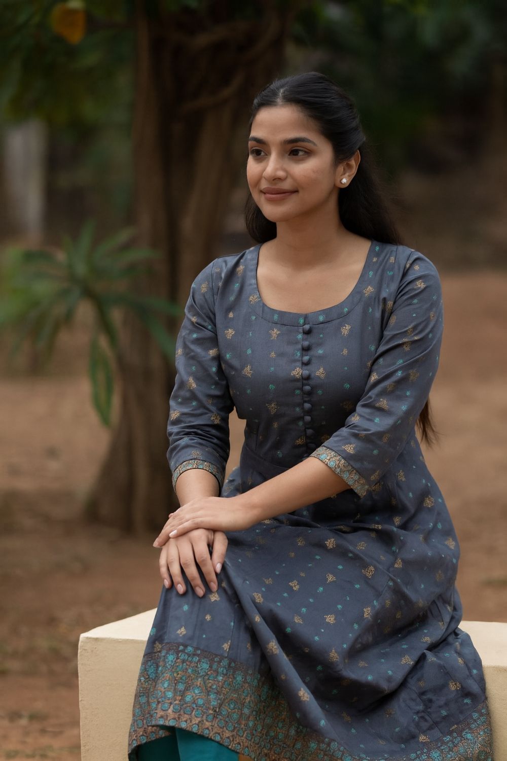 Grey Kurta Top