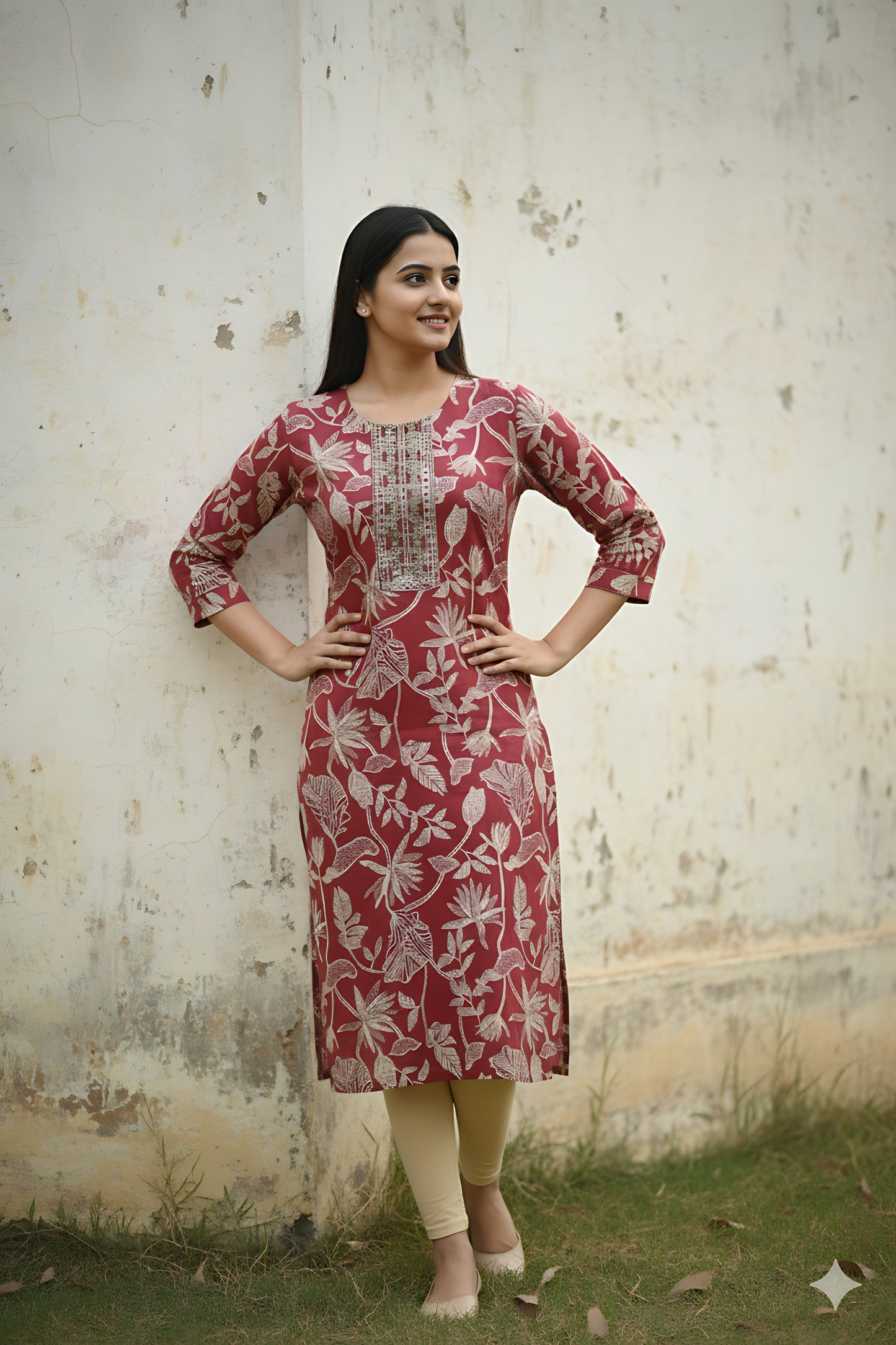 Pink Vatican Kurta Top