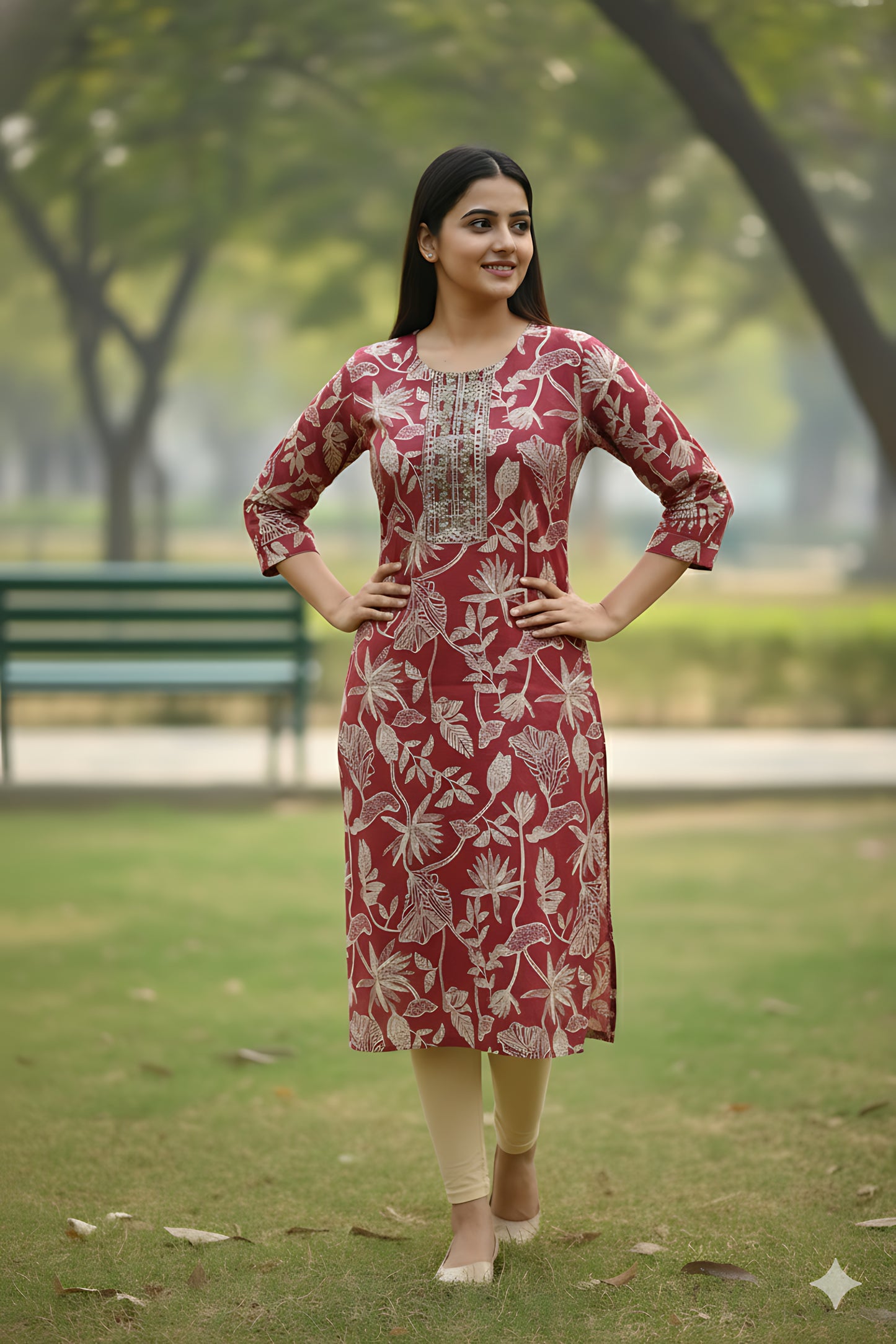 Pink Vatican Kurta Top