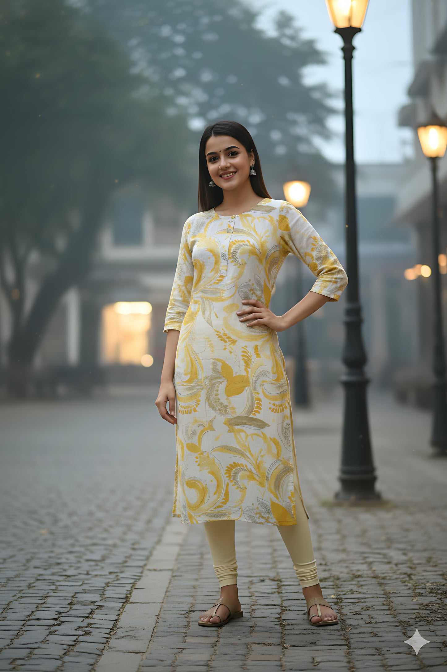 Yellow Vatican Kurta Top
