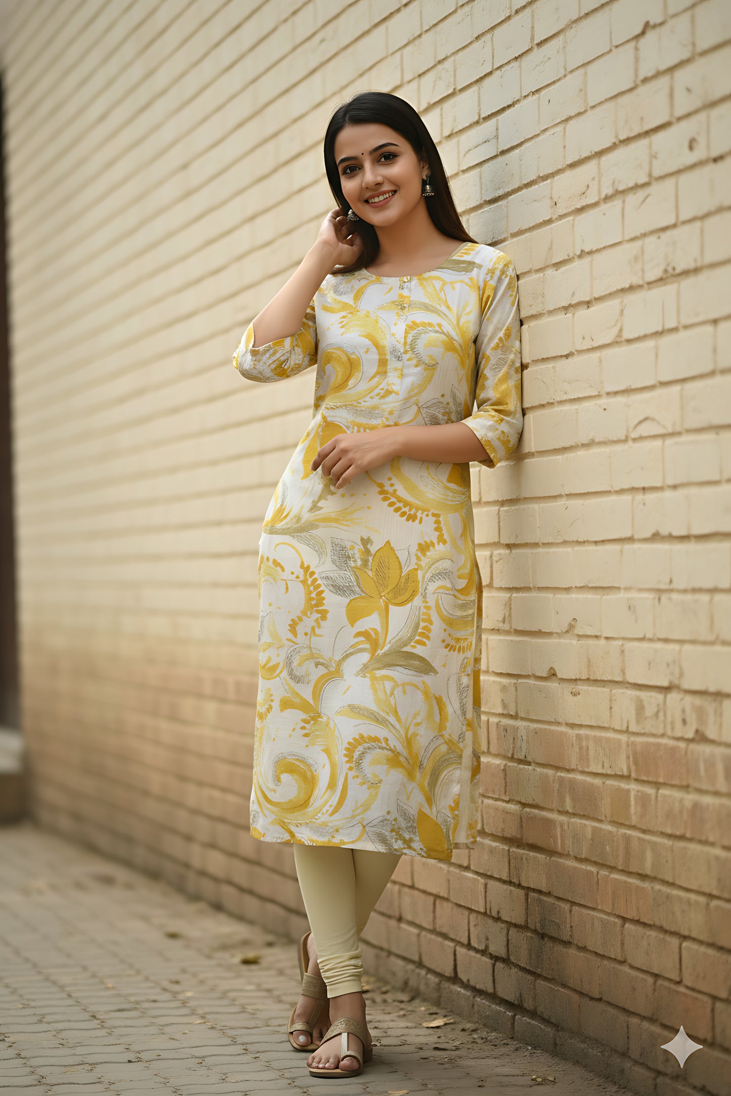 Yellow Vatican Kurta Top