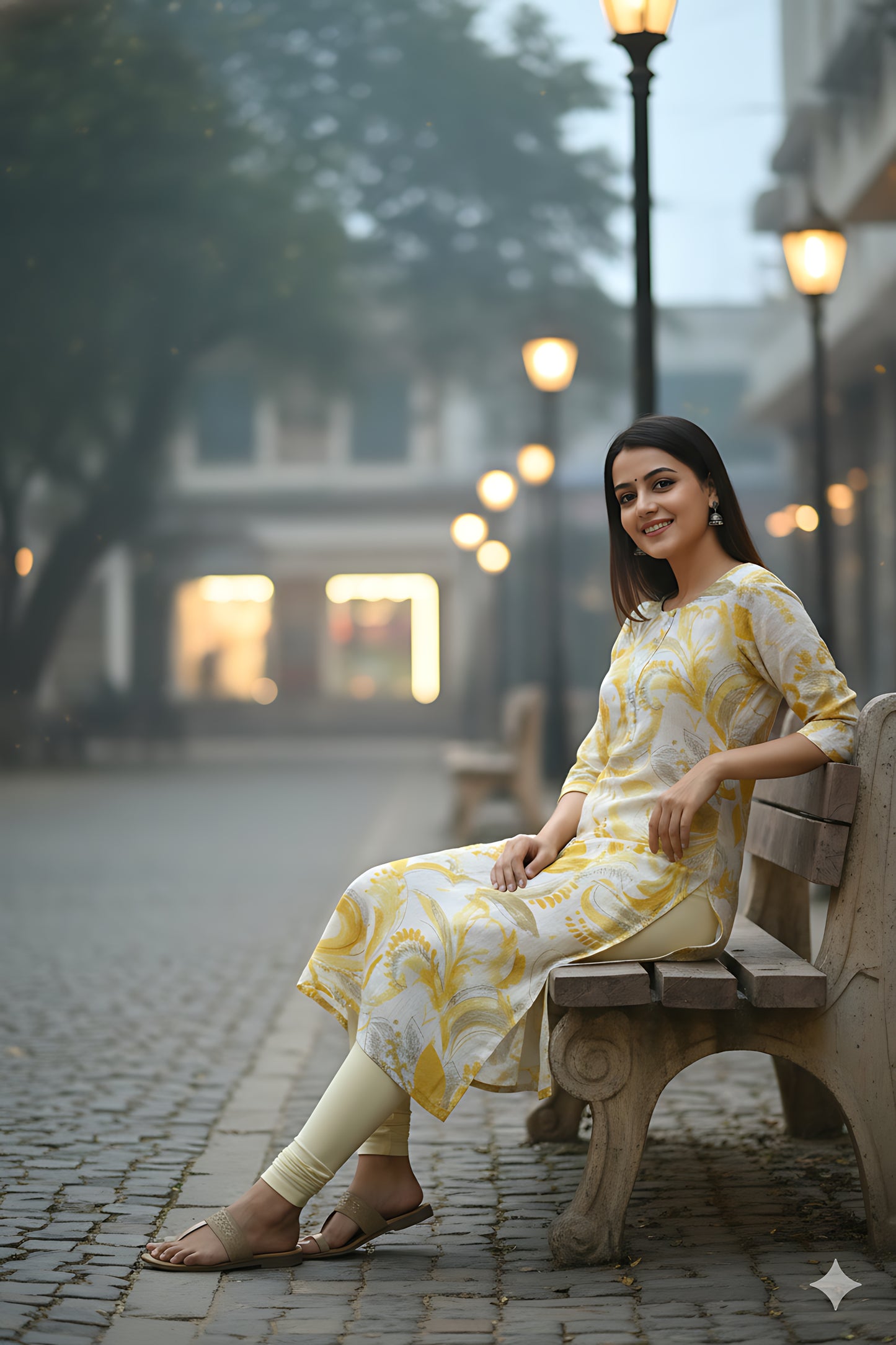 Yellow Vatican Kurta Top